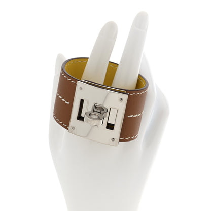 Hermes Swift Kelly Dog Bracelet T2 Gold Jaune Ambre 2 of 5