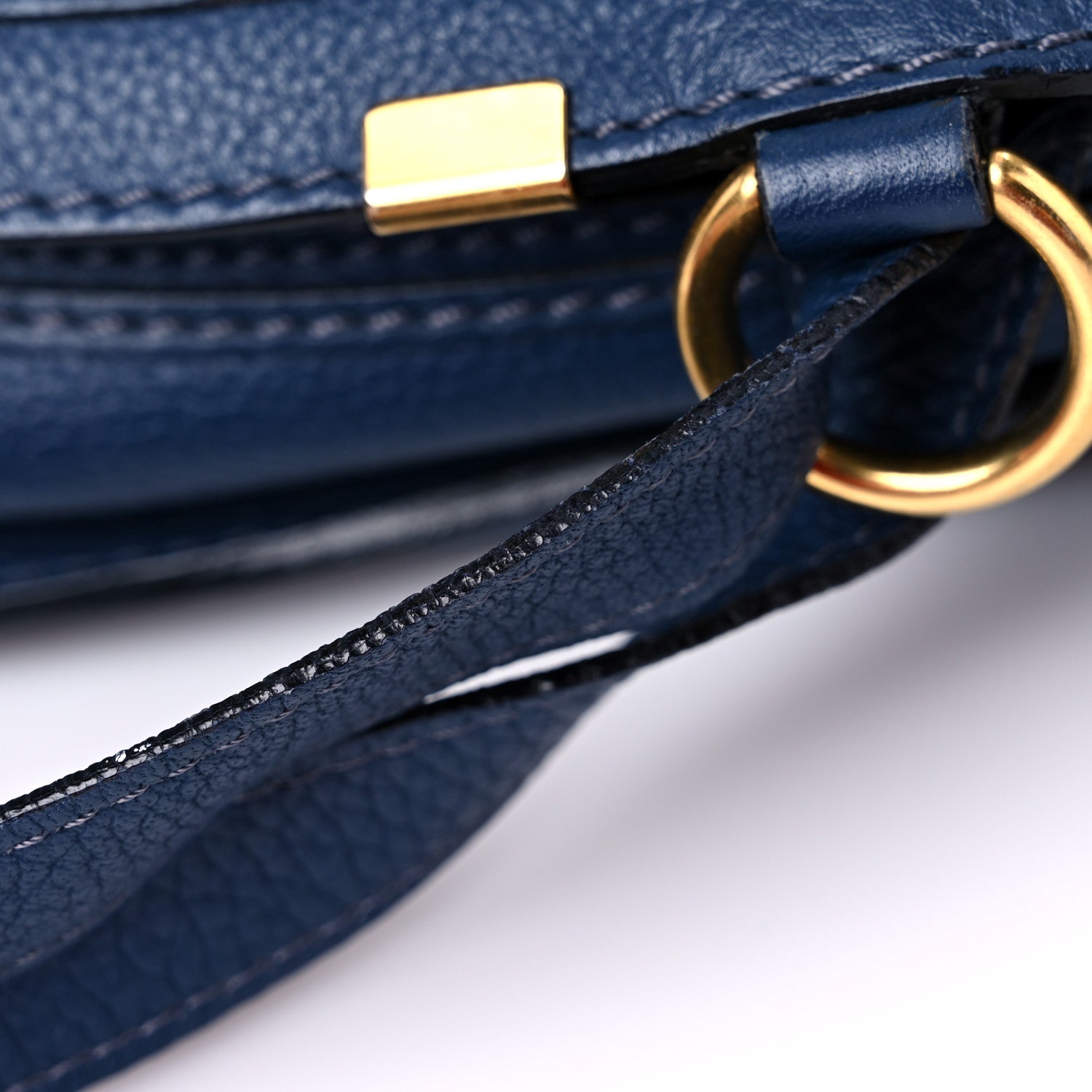 Chloe Calfskin Medium Marcie Satchel Royal Navy 11 of 19