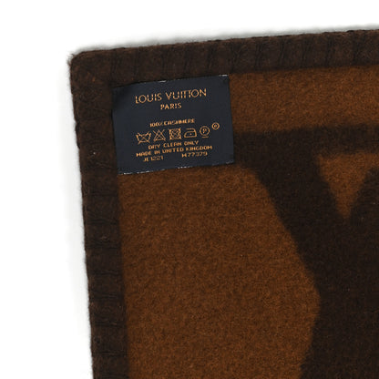 Louis Vuitton Cashmere Monogram Sweet Dreams Scarf Brown 3 of 3