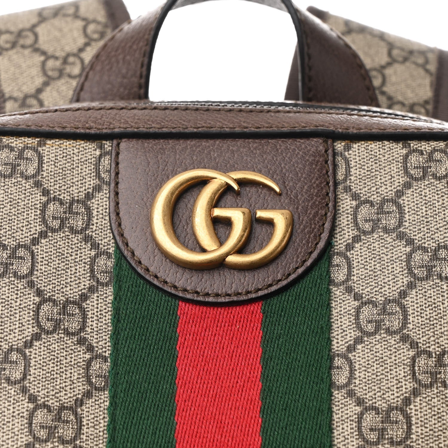 Gucci GG Supreme Monogram Medium Ophidia Day Backpack Brown 8 of 11