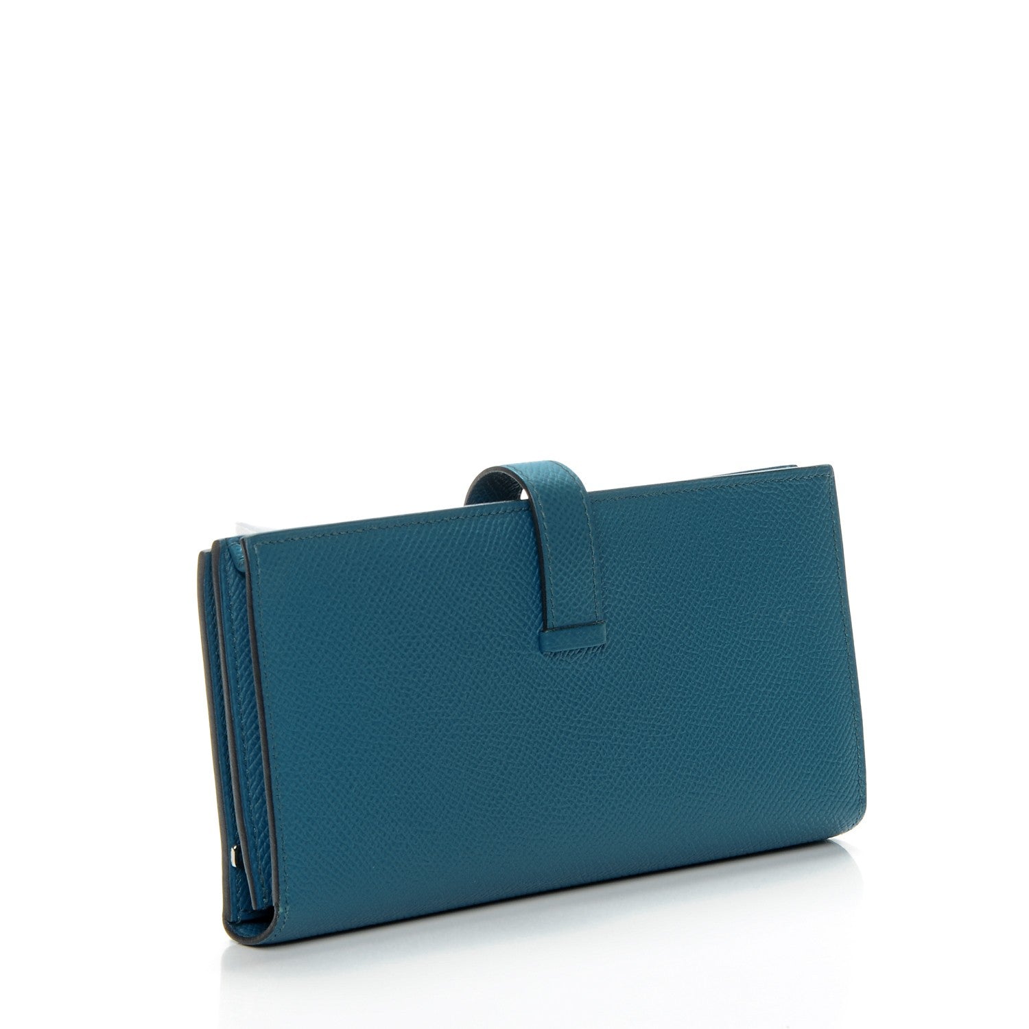 Hermes Epsom Bearn Gusset Wallet Bleu Izmir 3 of 8