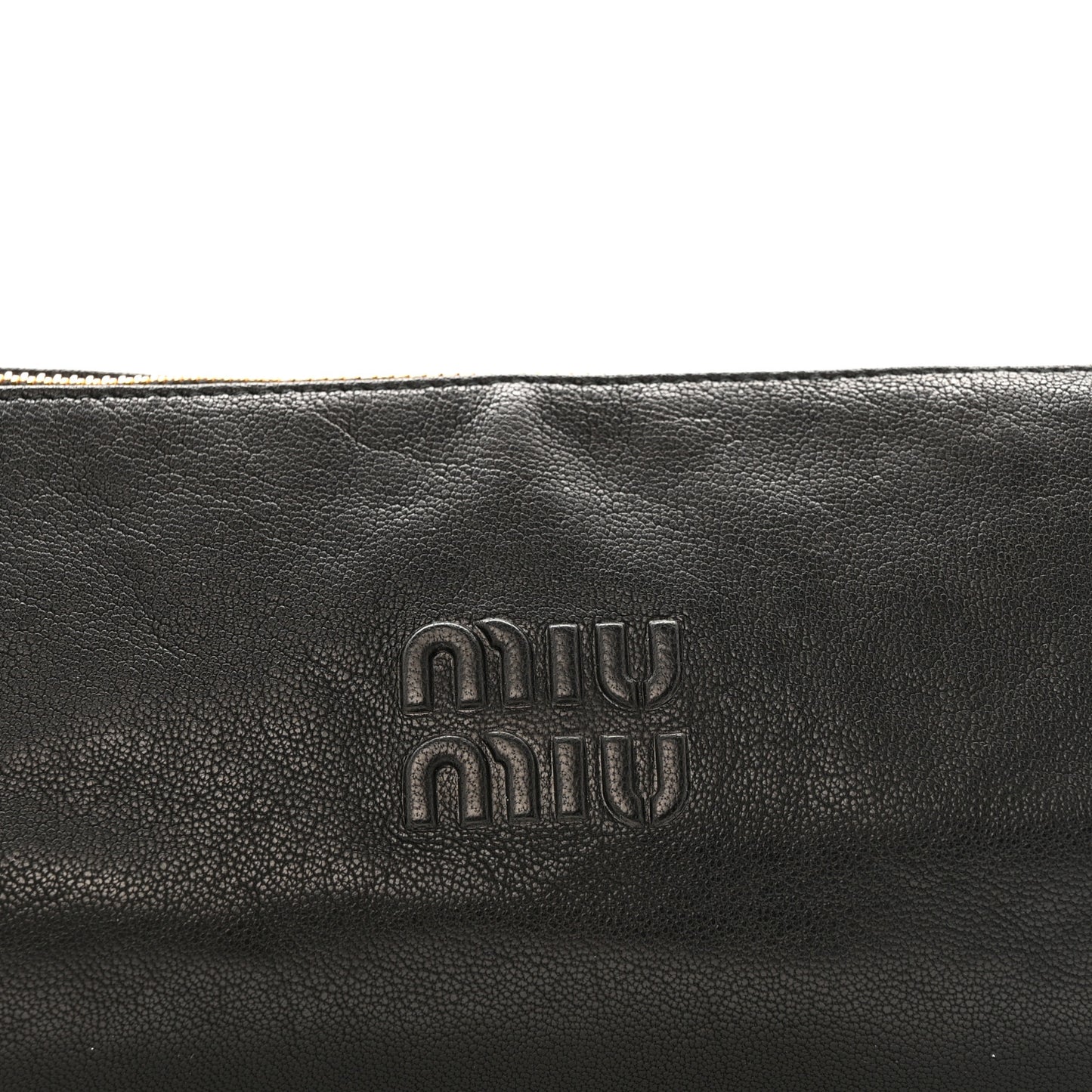 Nappa Aviator Mini Pouch Black