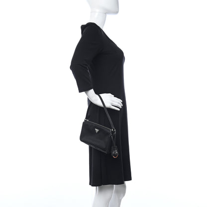 Prada Tessuto Nylon Saffiano Mini Re-Edition 2005 Bag Black 3 of 9