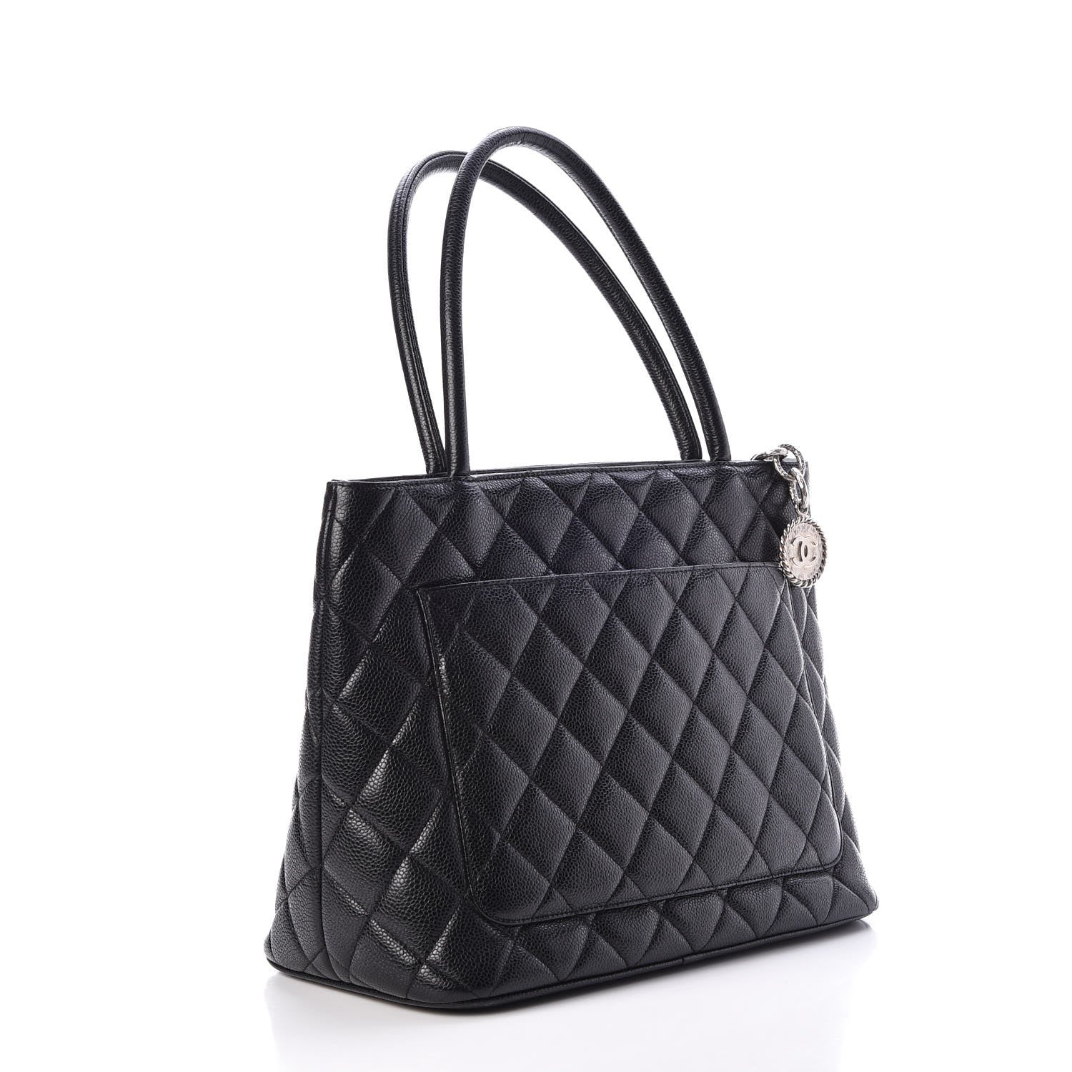Chanel Caviar Quilted Medallion Tote Black 3 of 8