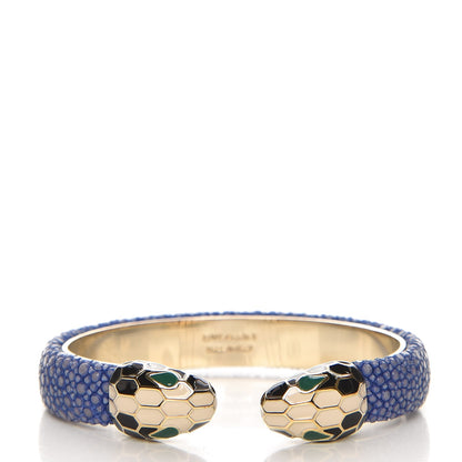 Bulgari Galuchat Serpenti Forever Bracelet M Royal Sapphire 1 of 4