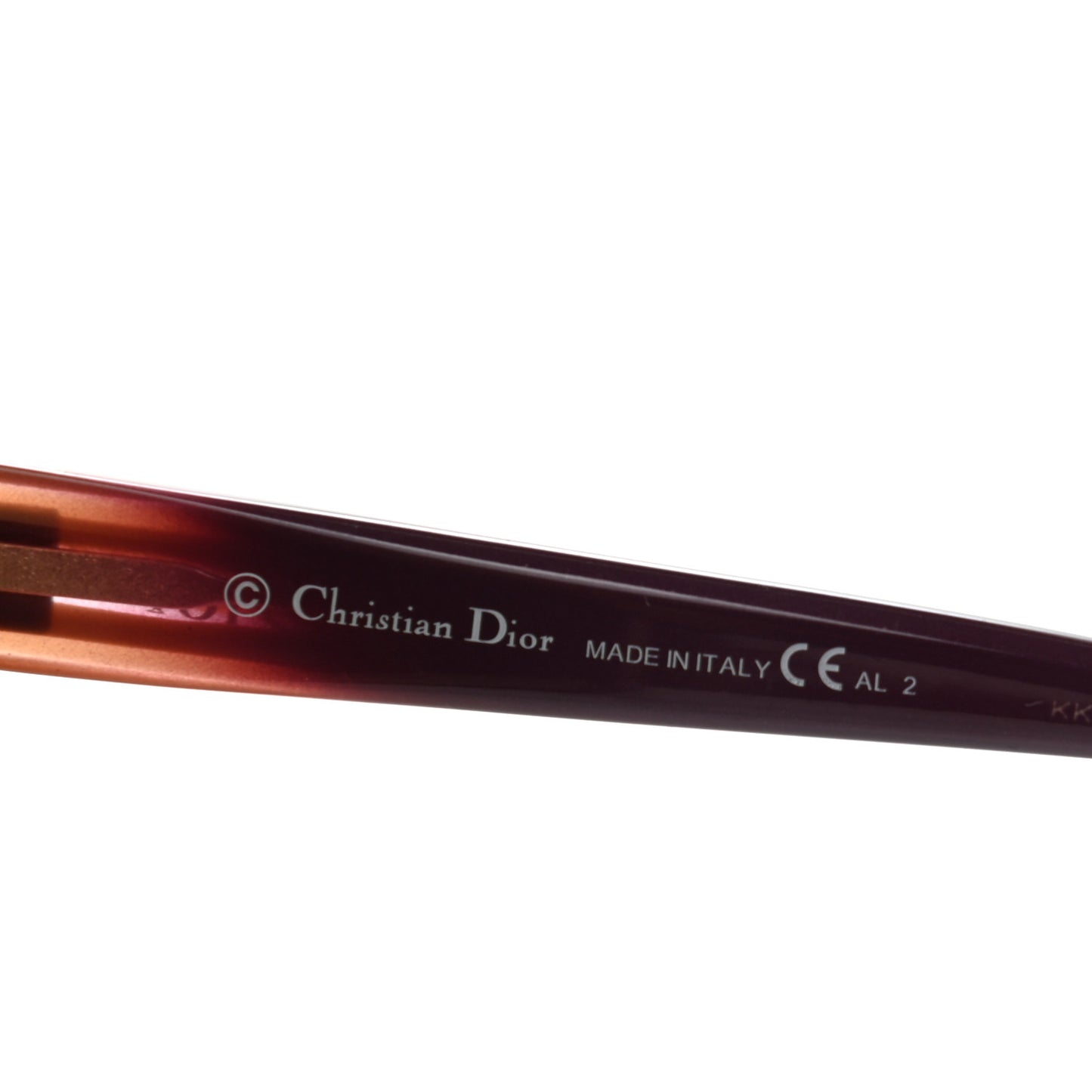 Acetate Diorline Sunglasses Burgundy
