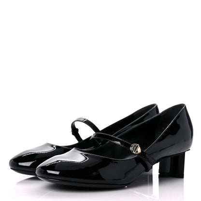 Louis Vuitton Patent Uniformes Silhouette 40mm Pumps 35 Black 3 of 11