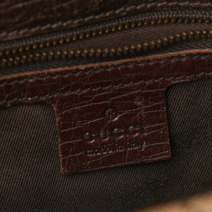 Gucci Monogram Horsebit Chain Flap Shoulder Bag Brown 6 of 12