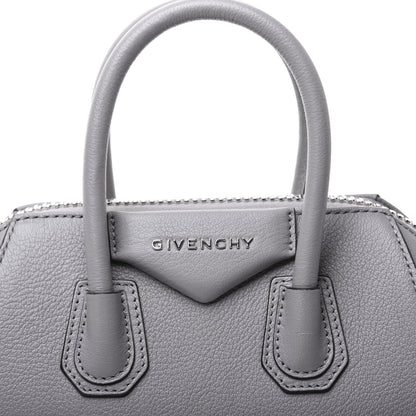 Givenchy Sugar Goatskin Mini Antigona Pearl Grey 17 of 23