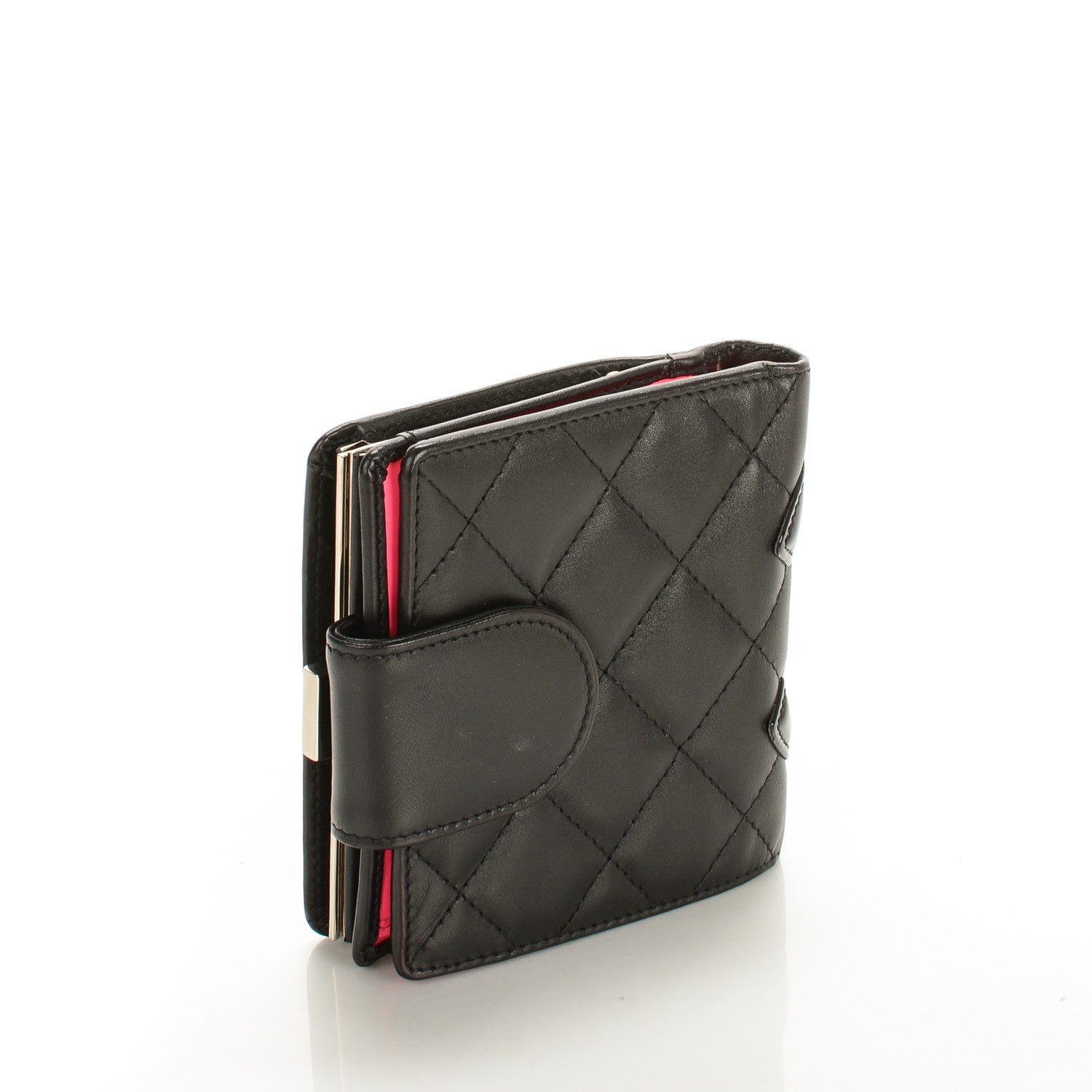 Chanel Calfskin Quilted Cambon Bi-Fold Wallet Black 3 of 8