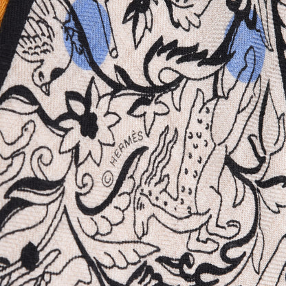 Hermes Cashmere Silk Losange Scarf MM 3 of 4
