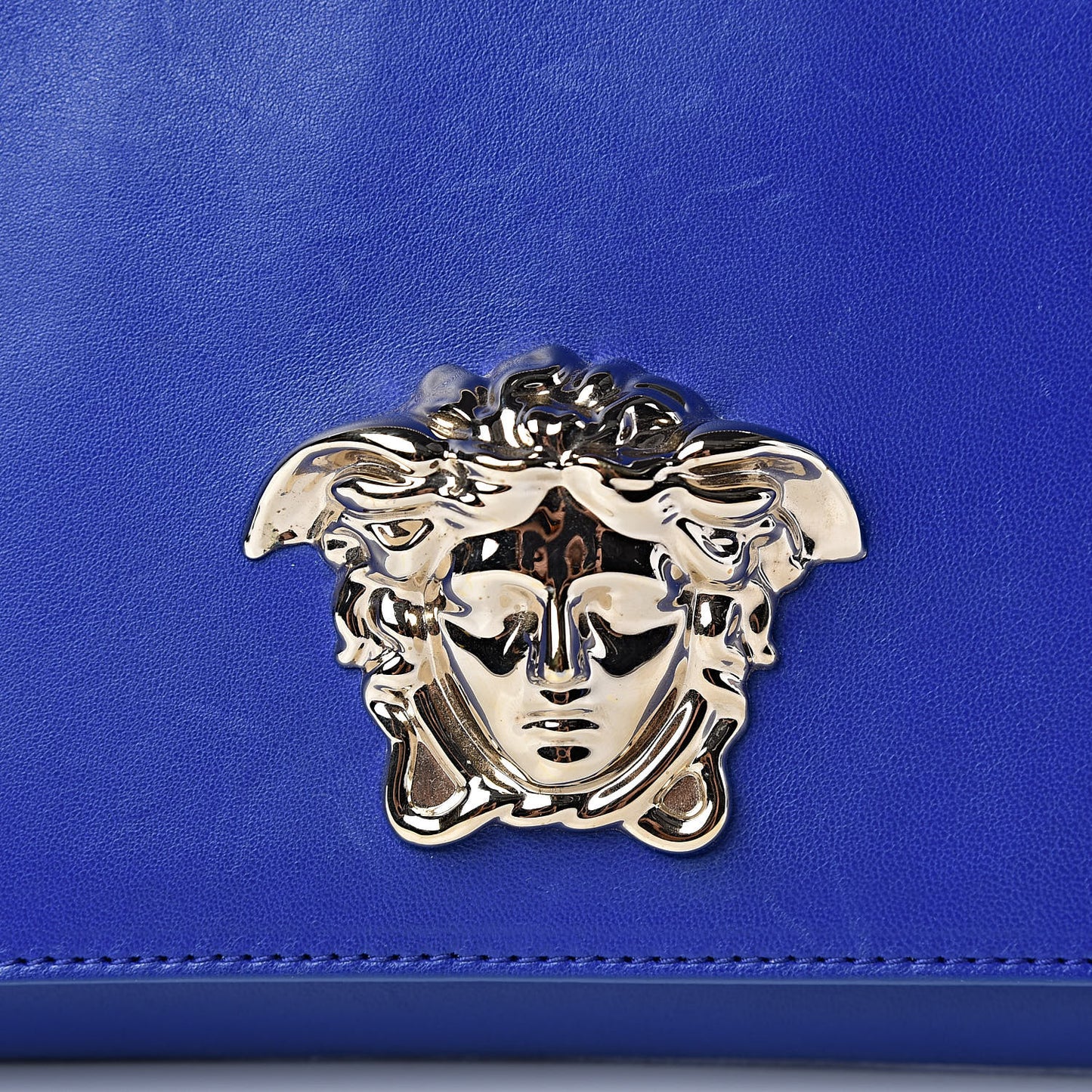 Lambskin Palazzo Chain Evening Bag Blue