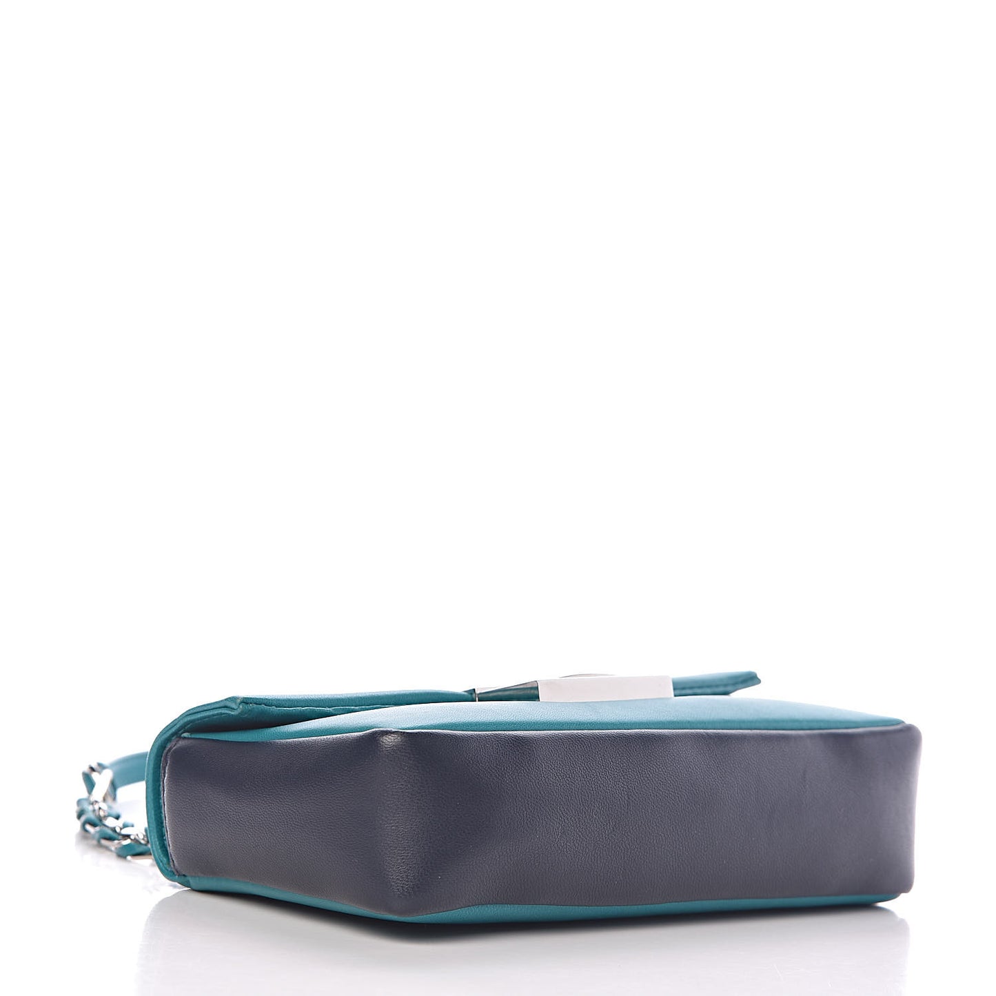 Shiny Nappa Mini Be Baguette Shoulder Bag Lago Dark Blue