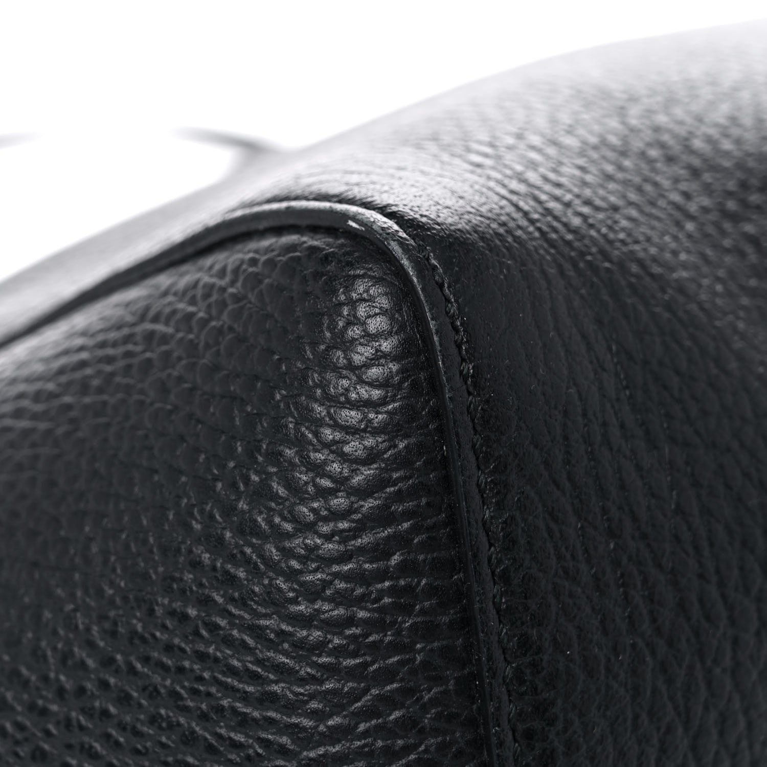 Gucci Pebbled Calfskin Small Swing Tote Black 9 of 17