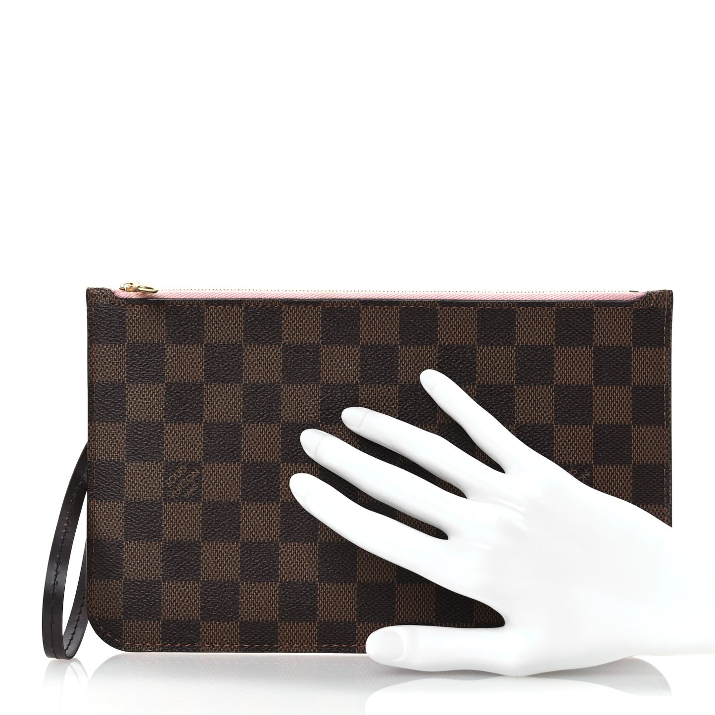 Damier Ebene Neverfull MM GM Pochette Rose Ballerine