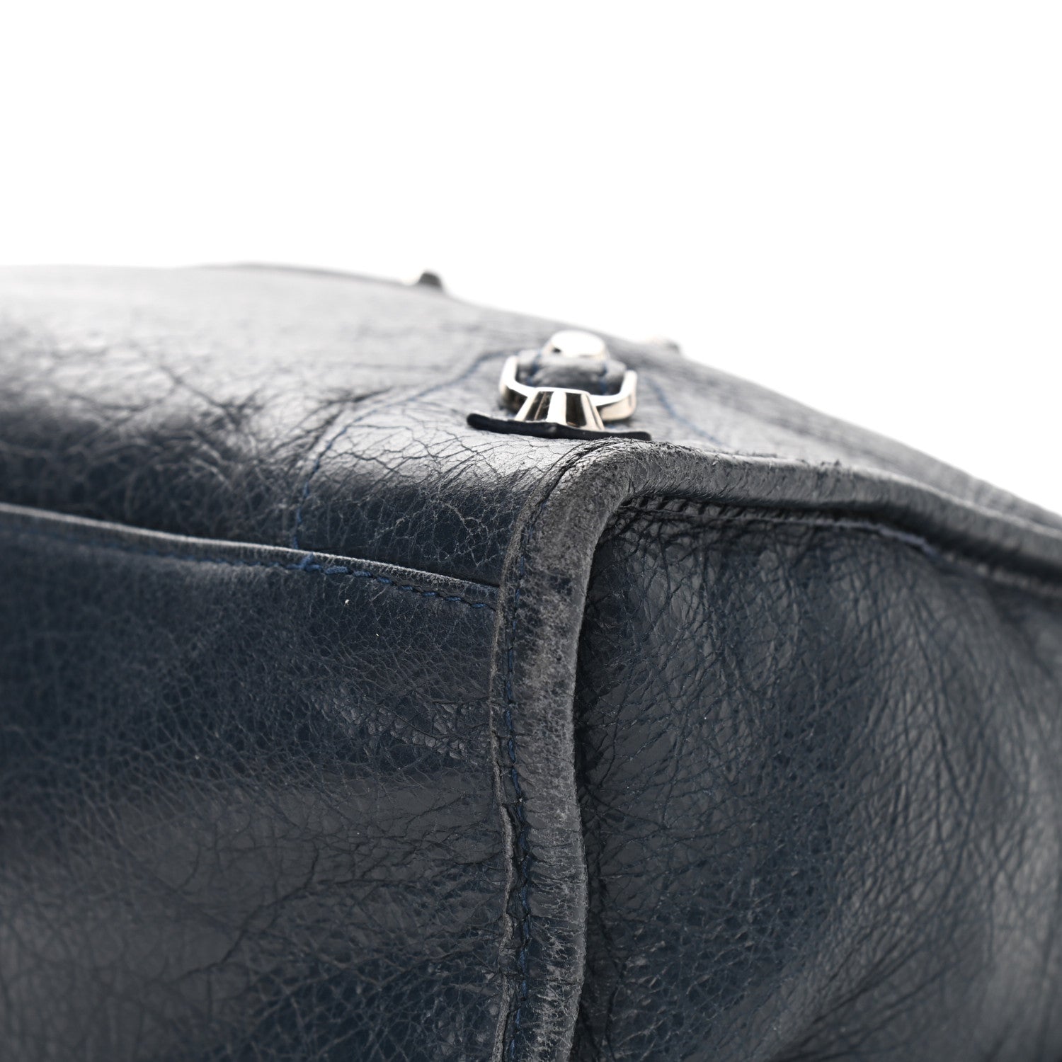 Balenciaga Agneau Classic Silver Hardware S City Bleu Obscur 9 of 14