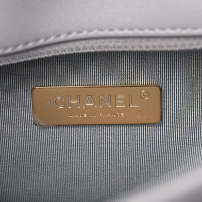 Chanel Lambskin Quilted Large Chanel 19 Flap Grey 6 of 9