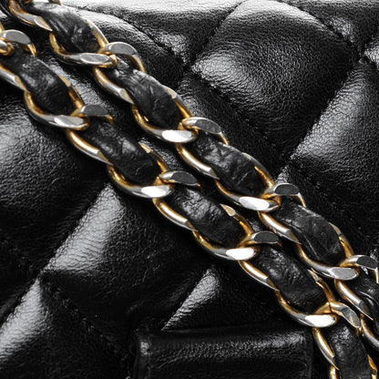Chanel Lambskin Quilted Shoulder Bag Black 10 of 10