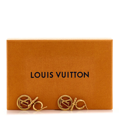 Louis Vuitton Baby Louise Earrings Gold 5 of 5