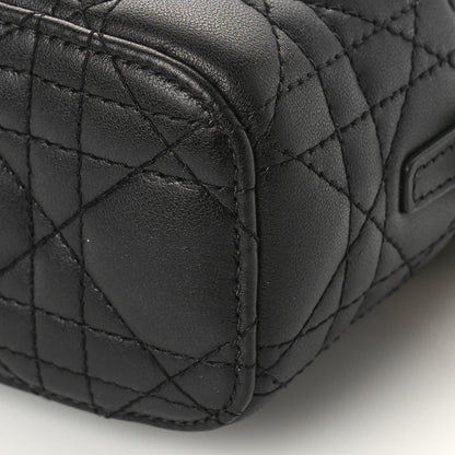 Christian Dior Lambskin Cannage Micro Lady Dior Vanity Case Black 9 of 11