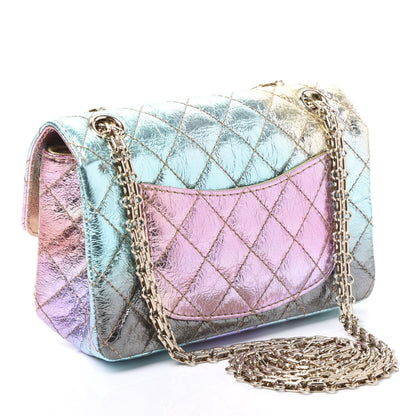 Chanel Metallic Goatskin Quilted Mini 2.55 Reissue Flap Multicolor 2 of 10