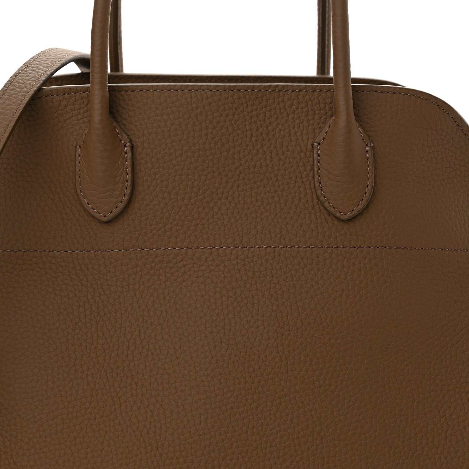 The Row Matte Grained Calfskin Soft Margaux 12 Taupe 7 of 9