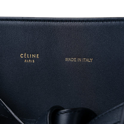 Celine Smooth Calfskin Small Belt Cabas Phantom Navy Blue 6 of 12