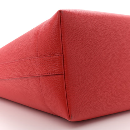 Burberry Grainy Calfskin Medium London Tote Bag Bright Red 9 of 11