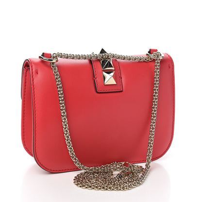 Valentino Garavani Vitello Small Glam Lock Rockstud Flap Red 2 of 8