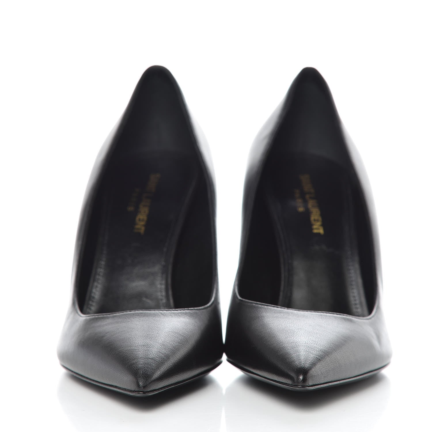 Saint Laurent Calfskin Opyum 85 Pumps 38.5 Black 2 of 10