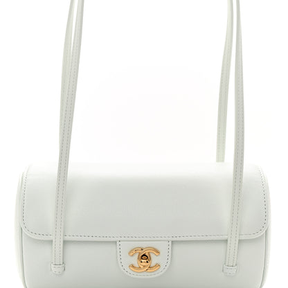 Chanel Shiny Caviar Preppy Coco Small Bowling Bag Light Blue 8 of 10
