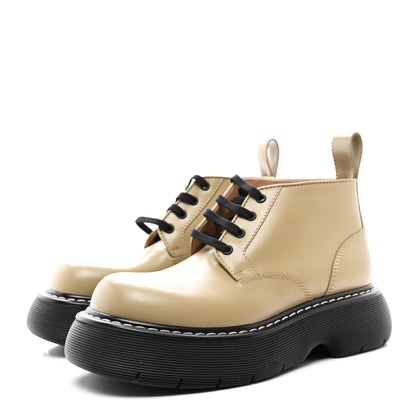 Bottega Veneta Calfskin Bounce Lace Up Ankle Boots 41 All Spice Black 3 of 8