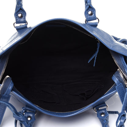 Balenciaga Agneau Classic Silver Hardware S City Denim Blue 4 of 9