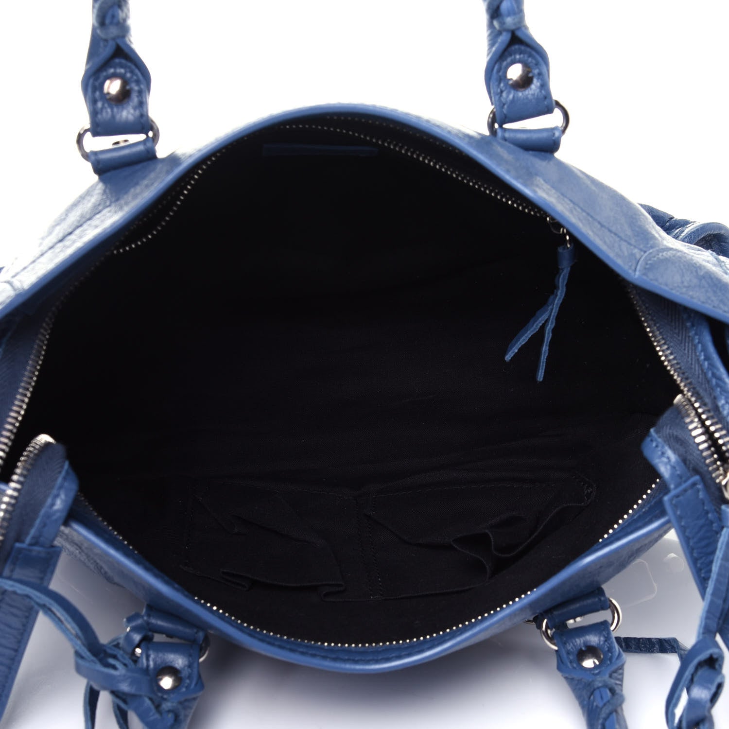 Balenciaga Agneau Classic Silver Hardware S City Denim Blue 4 of 9
