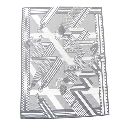 Hermes Wool Sangles en Zig Zag Blanket Gris 2 of 4