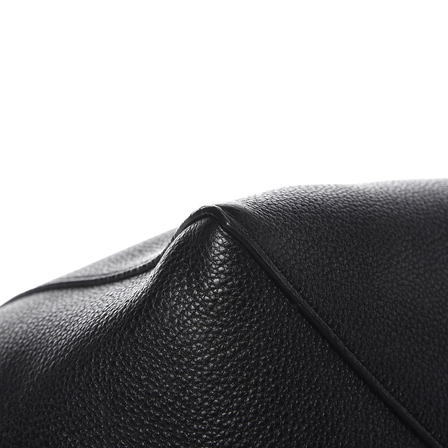 Soft Grained Calfskin Small Belt Cabas Phantom Black