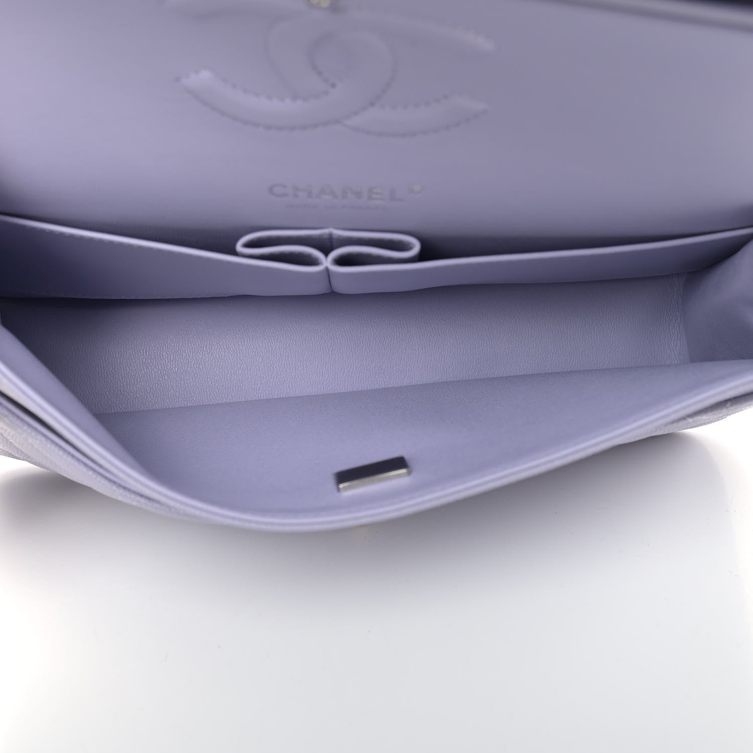 Chanel Caviar Quilted Medium Double Flap Light Purple 5 of 9
