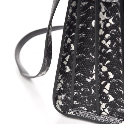 Saint Laurent Grained Calfskin Embossed Python Baby Sac De Jour Black 9 of 10