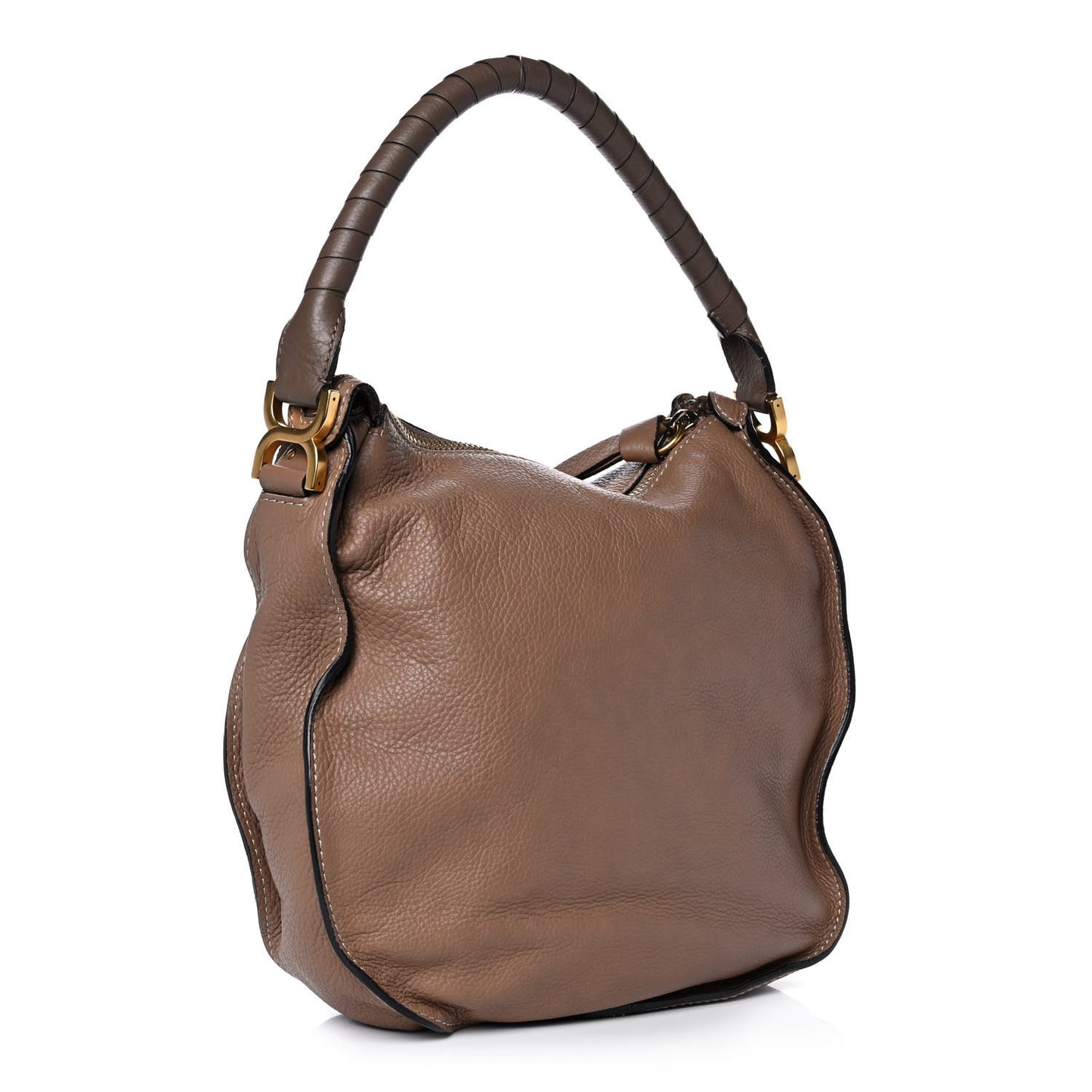 Calfskin Medium Marcie Hobo Nut