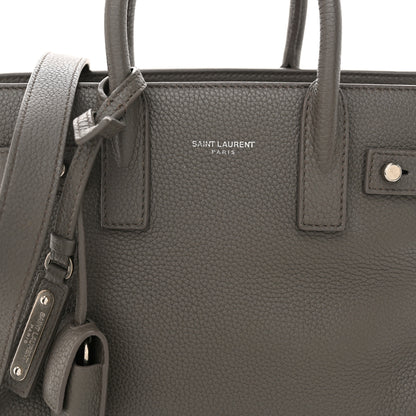 Saint Laurent Grained Calfskin Nano Supple Sac De Jour Fog 8 of 10