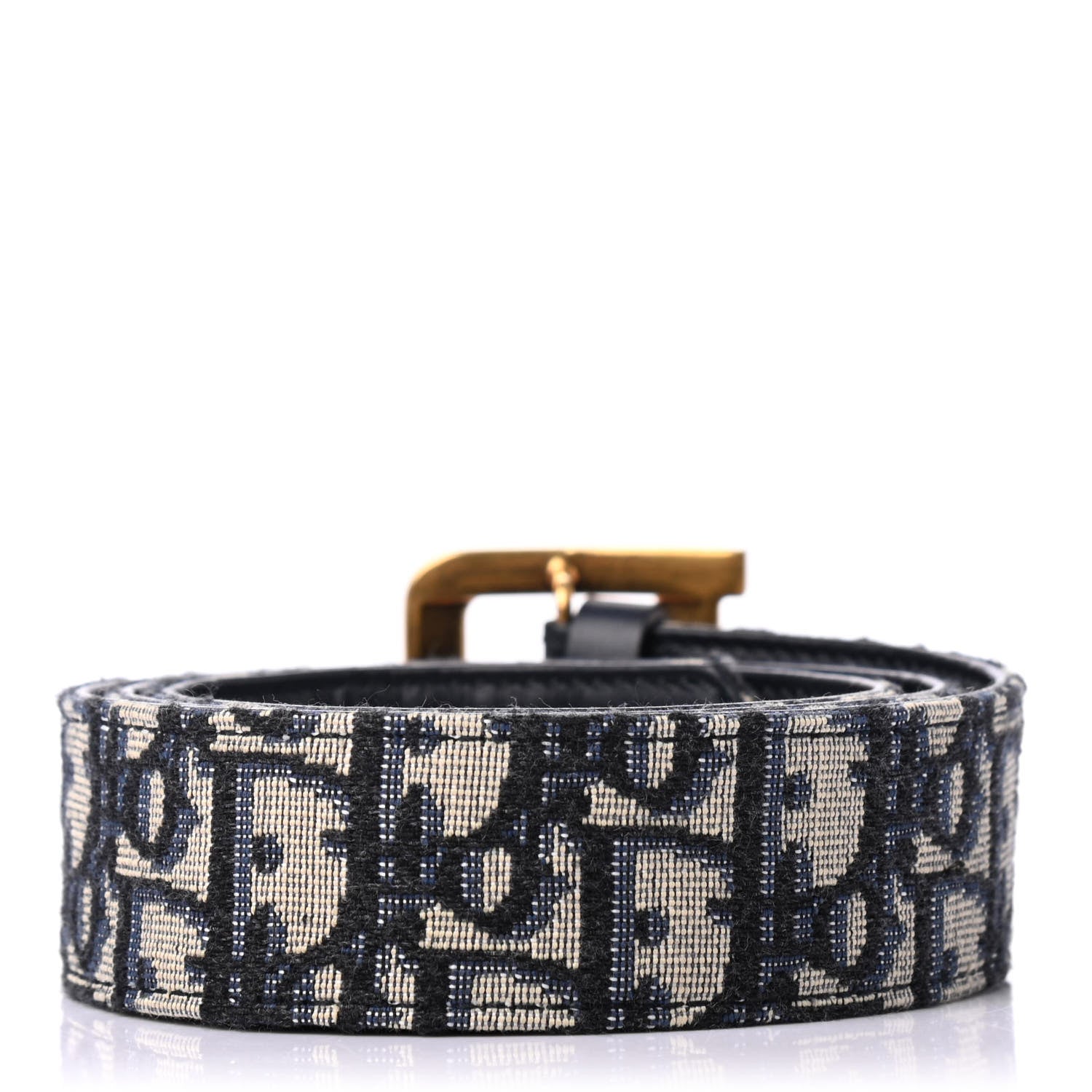 Christian Dior Oblique 35mm Diorquake Belt 85 Blue Multi 2 of 4