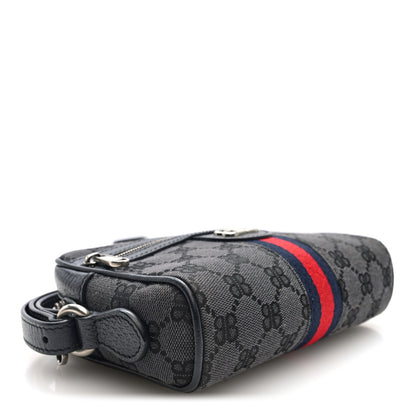 Gucci X BALENCIAGA BB Monogram Web Mini Ophidia Shoulder Bag Black 4 of 10