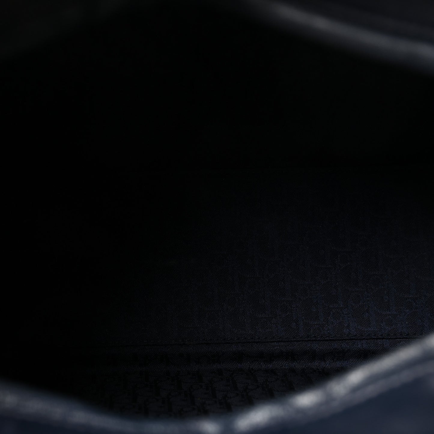 Lambskin Cannage Large Lady Dior Navy Blue