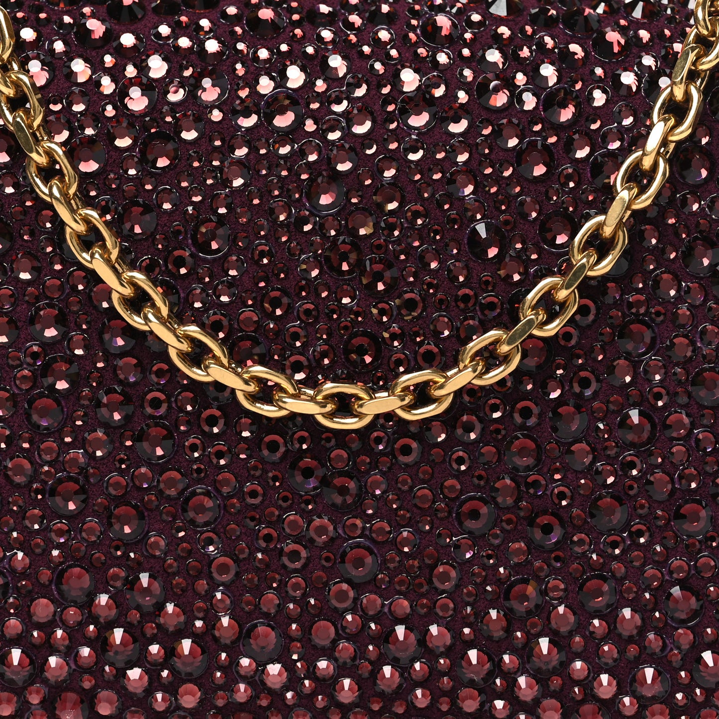 Crystal Jeweled Knuckle Duster Box Clutch Red