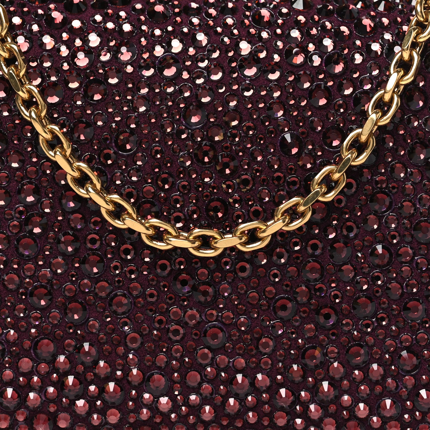 Alexander McQueen Crystal Jeweled Knuckle Duster Box Clutch Red 8 of 10
