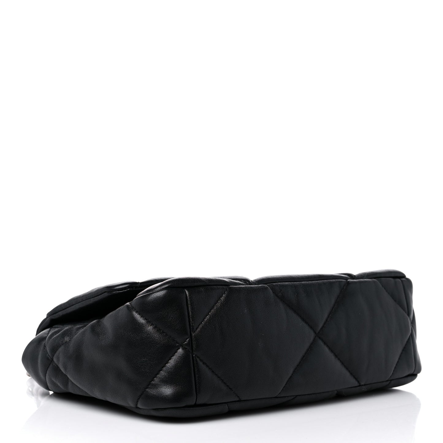 Lambskin Quilted Medium Chanel 19 Flap Black