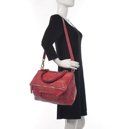 Givenchy Tumbled Sheepskin Medium Pandora Cherry 2 of 17