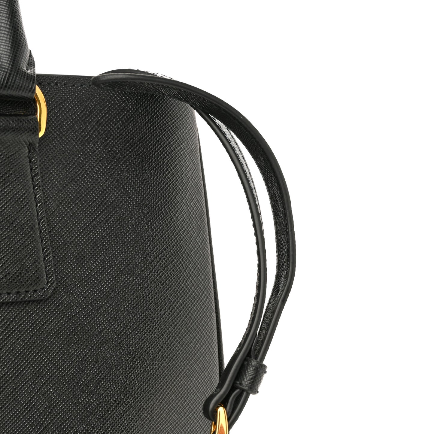 Saffiano Lux Medium Tote Black