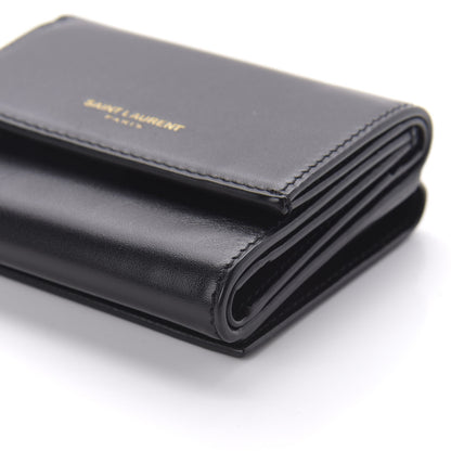 Saint Laurent Calfskin Trifold Wallet Black 7 of 11