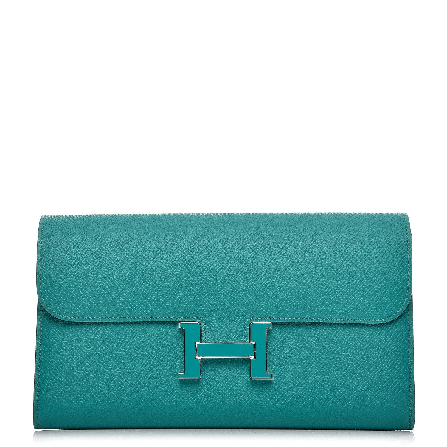 Hermes Epsom Constance Long Wallet Bleu Paon 1 of 8